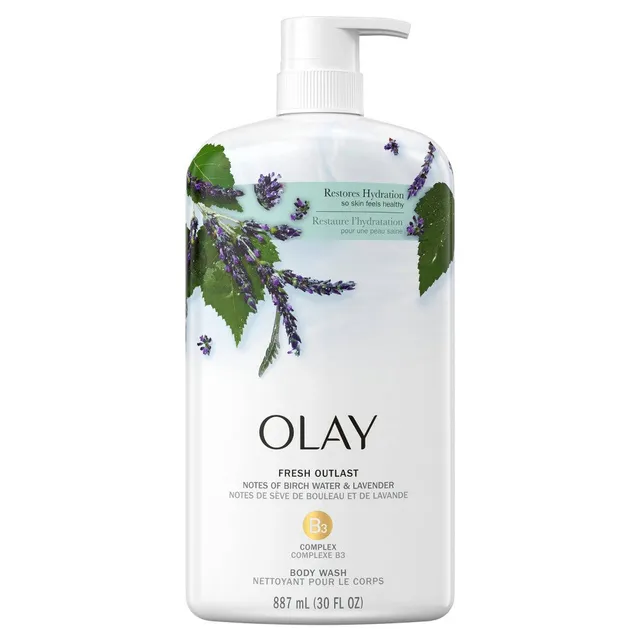 Olay Fresh Outlast bagnoschiuma 887 ml lavanda betulla