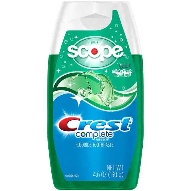 Crest Complete Dentifricio Gel Menta 4.6 Oz
