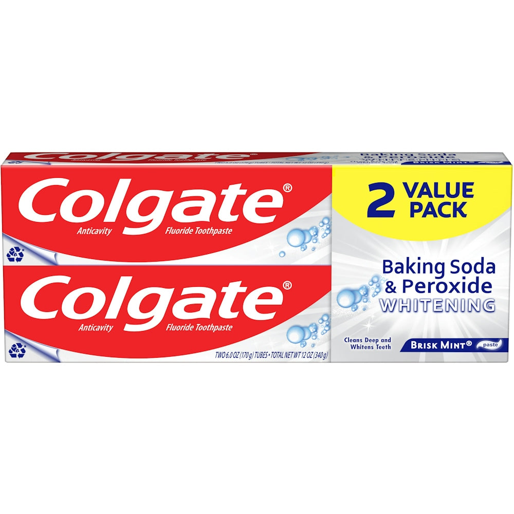 Colgate Bicarbonato e Perossido dentifricio 170 g sbiancante