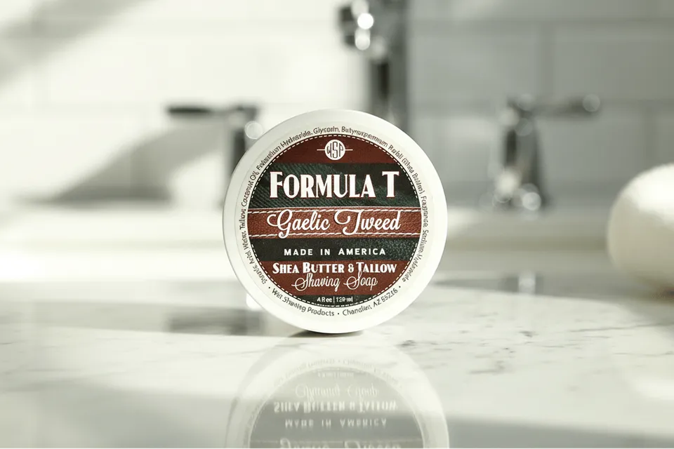 Wet Shaving Products Gaelic Tweed Sapone Barba Sego Tallow