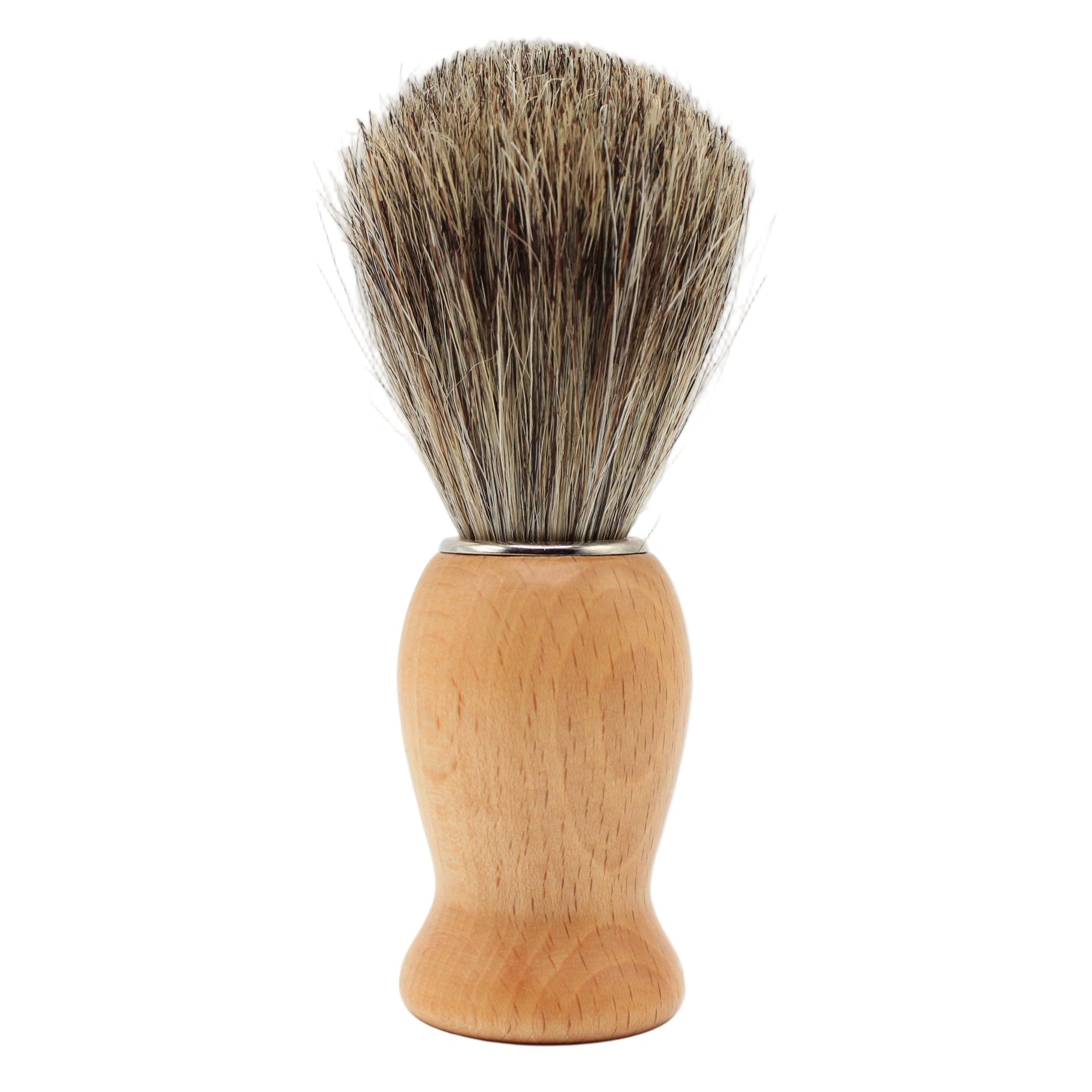 Il Ceppo Pennello Barba Tasso Manico Legno Chiaro 25mm