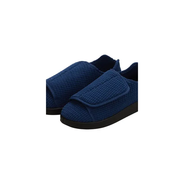 Silvert's Double-Extra Wide pantofole uomo blu navy 10 antiscivolo