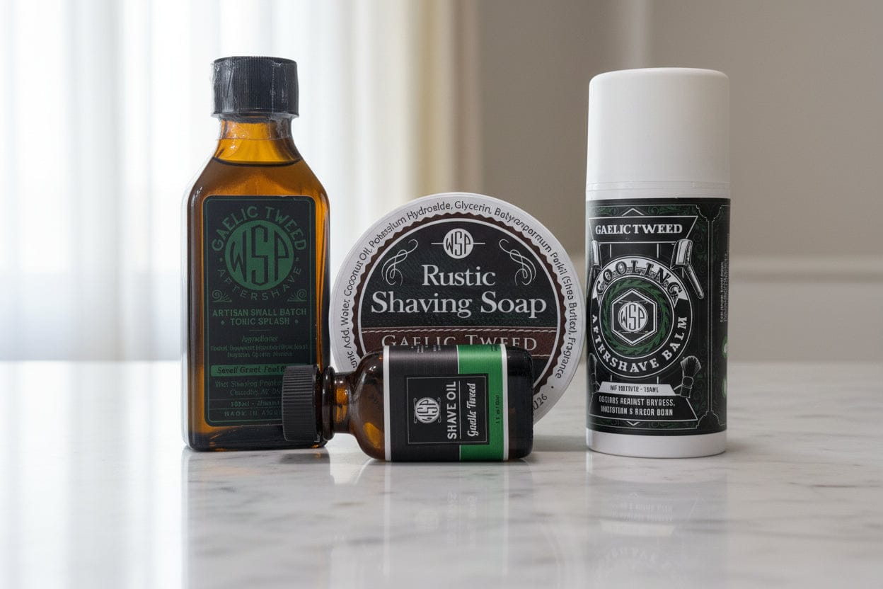 Wet Shaving Products Gaelic Tweed Rustic sapone da barba vegan solo sapone