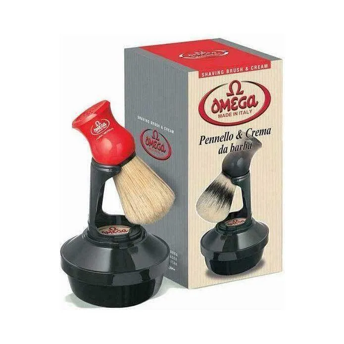 Omega set barba pennello cinghiale ciotola sapone 150g