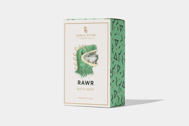 Noble Otter Rawr sapone da bagno 212 g arancia e vaniglia