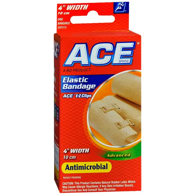 ACE benda elastica compressiva 4 pollici con clip