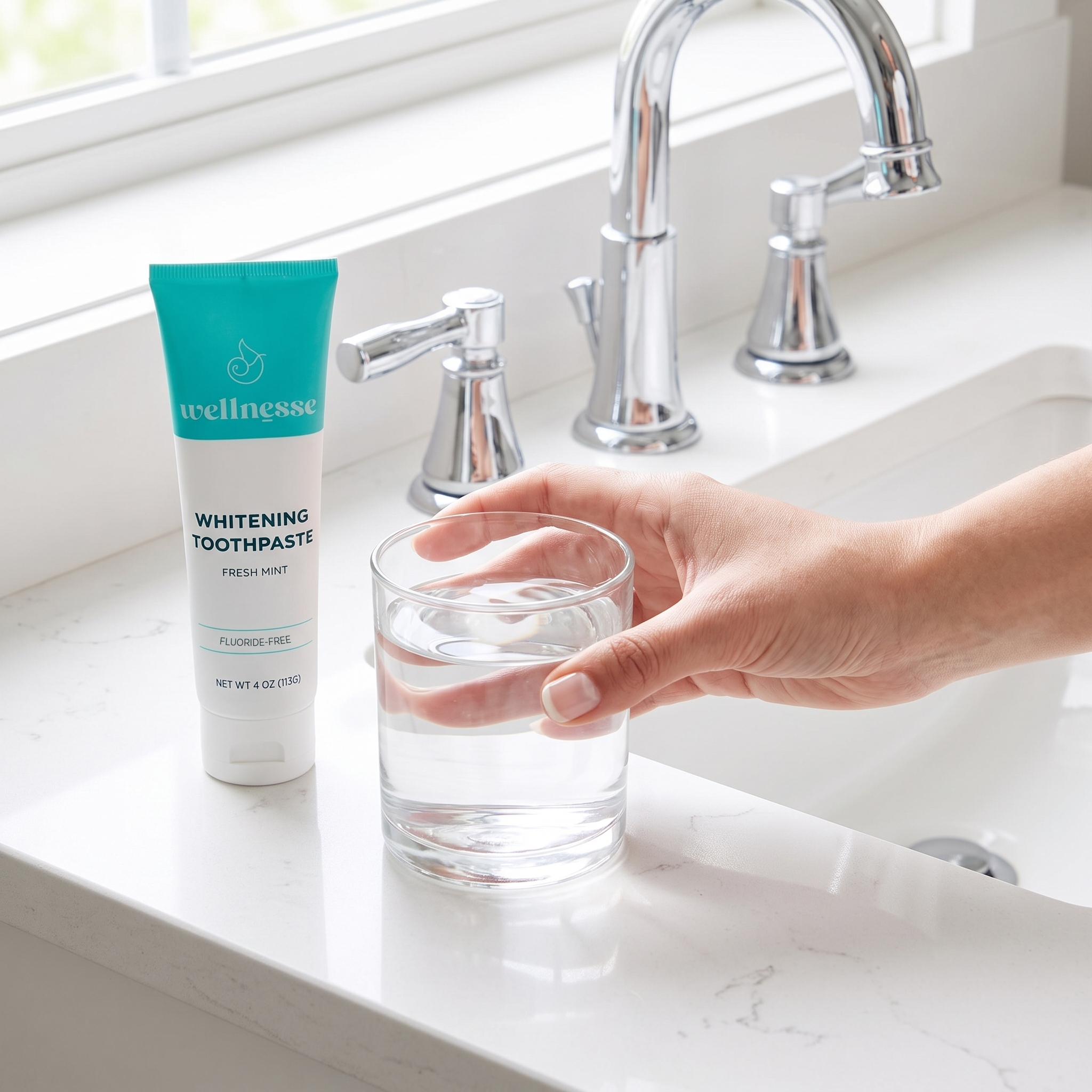 Wellnesse set dentifricio sbiancante + collutorio concentrato