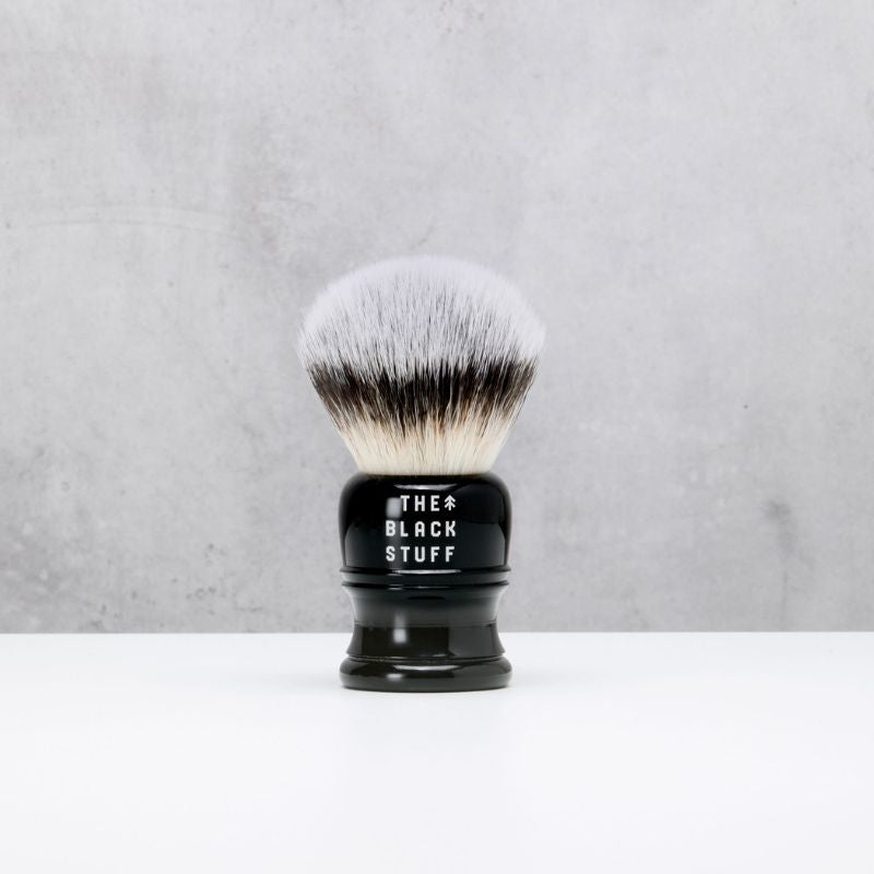 The Black Stuff pennello da barba per schiuma densa ciotola