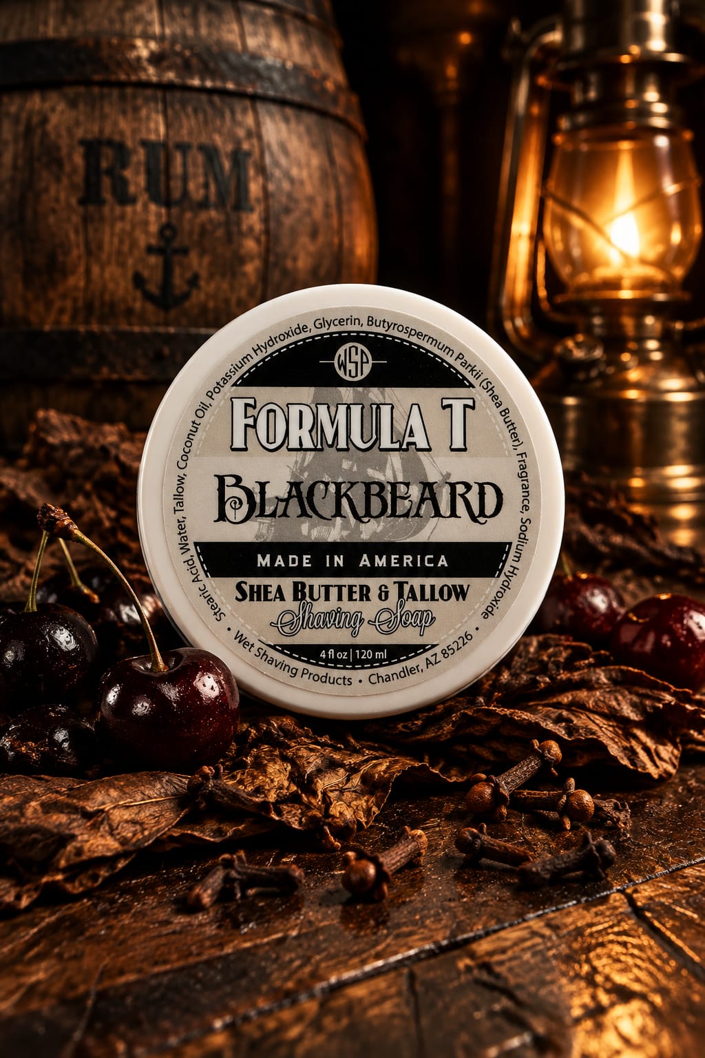 Wet Shaving Products Blackbeard Formula T sapone da barba 4oz tabacco