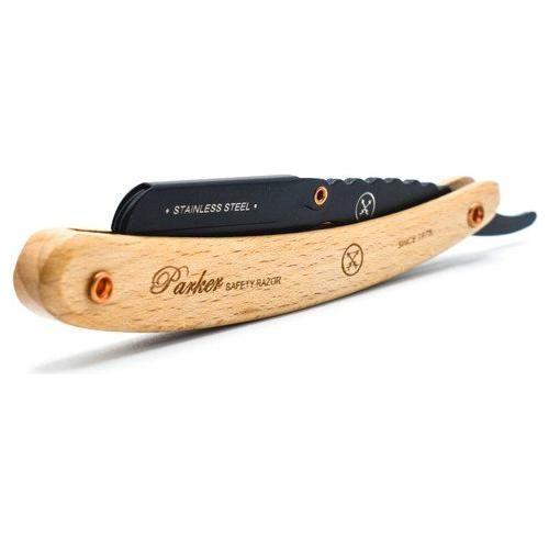Parker SRPBA Shavette Rasoio Barbiere Manico Legno Pino