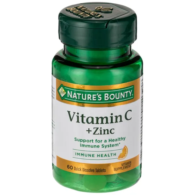 Nature's Bounty Vitamina C + Zinco 60 Compresse Orosolubili