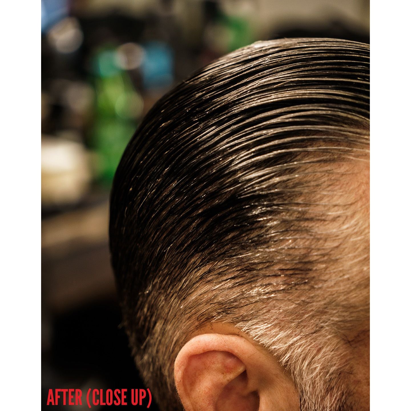 Imperial Barber Blacktop pomata nera capelli 6 oz copri grigi