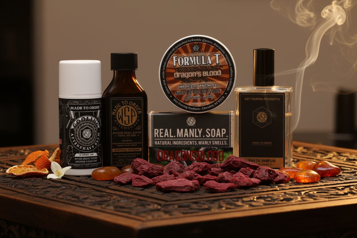 Wet Shaving Products Dragon's Blood Formula T sapone barba 4oz resina