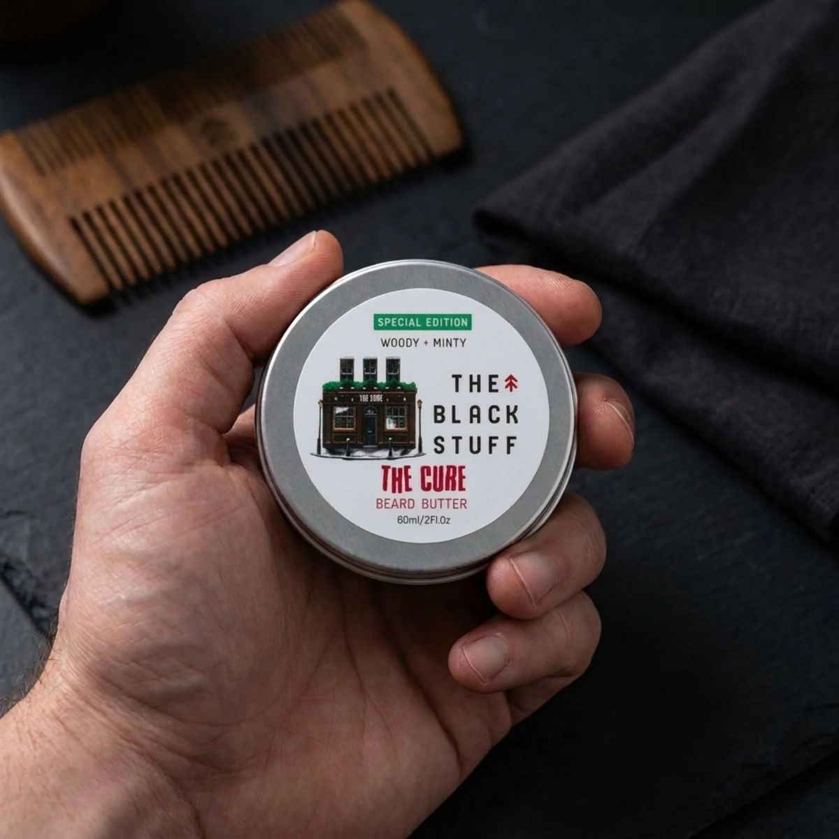 The Black Stuff Cure burro barba edizione limitata uomo
