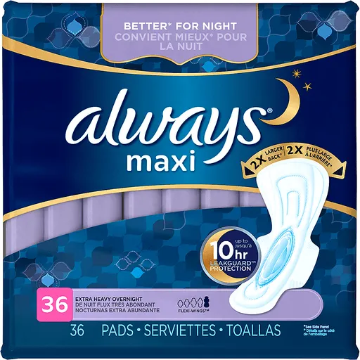 Always Maxi Extra Heavy Overnight assorbenti 36 pz con ali
