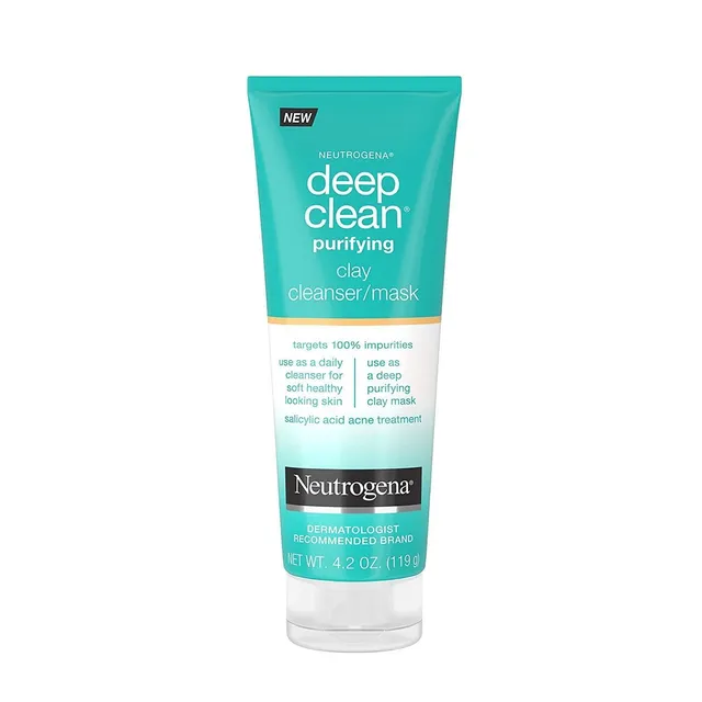 Neutrogena Deep Clean maschera viso argilla detergente 2in1