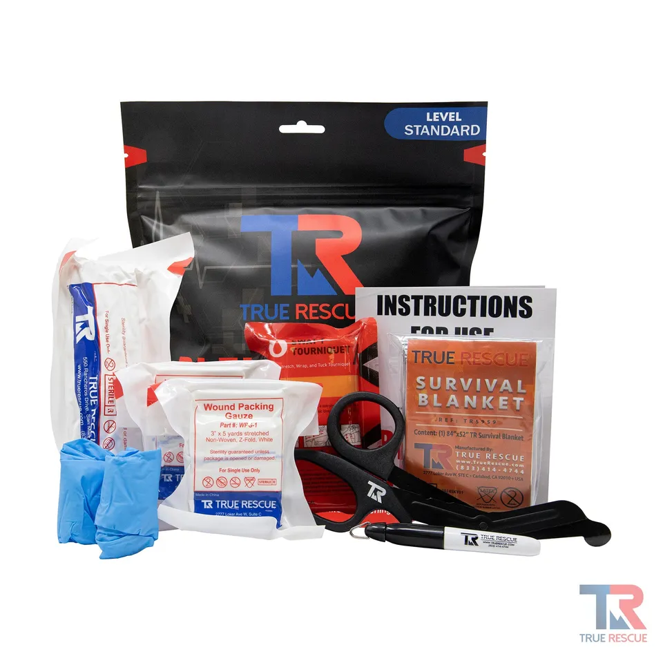 True Rescue Bleeding Control Kit Emergenza Mylar