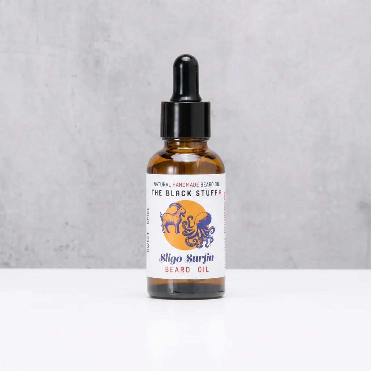 The Black Stuff Sligo Surfin olio barba 30ml naturale leggero