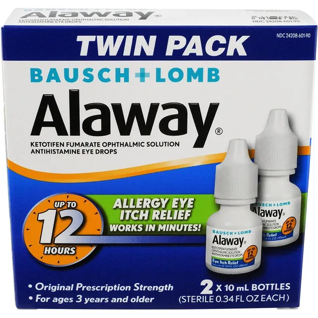 Alaway Bausch Lomb collirio prurito 2x10 ml chetotifene