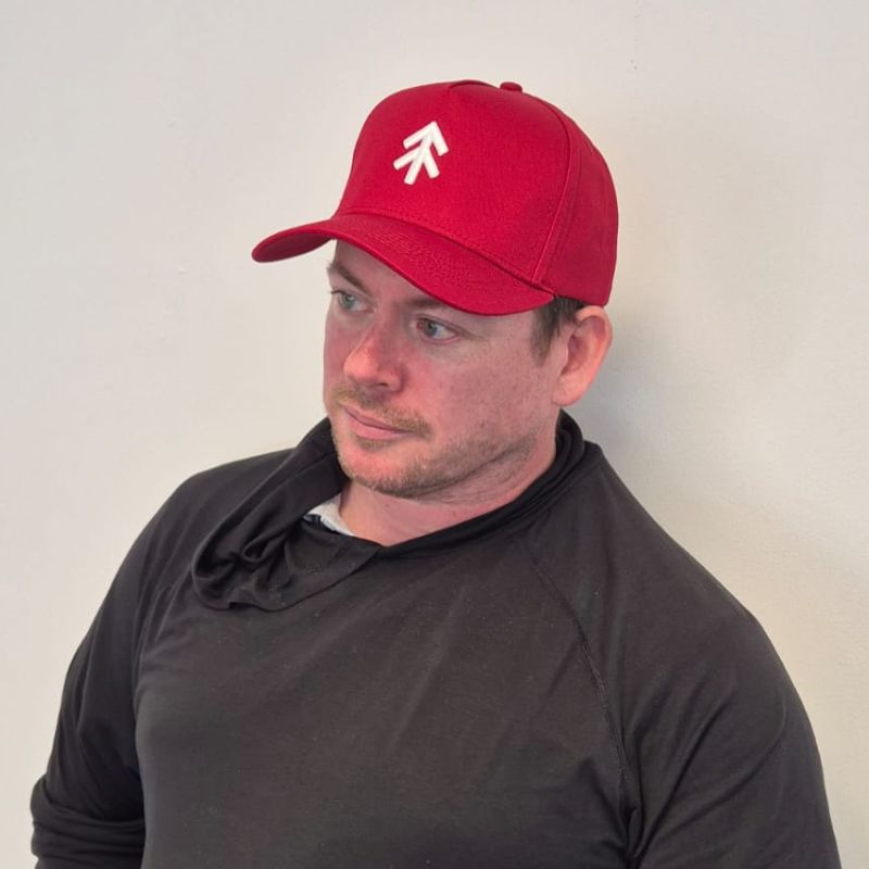 The Black Stuff Hats cappellino rosso regolabile taglia unica