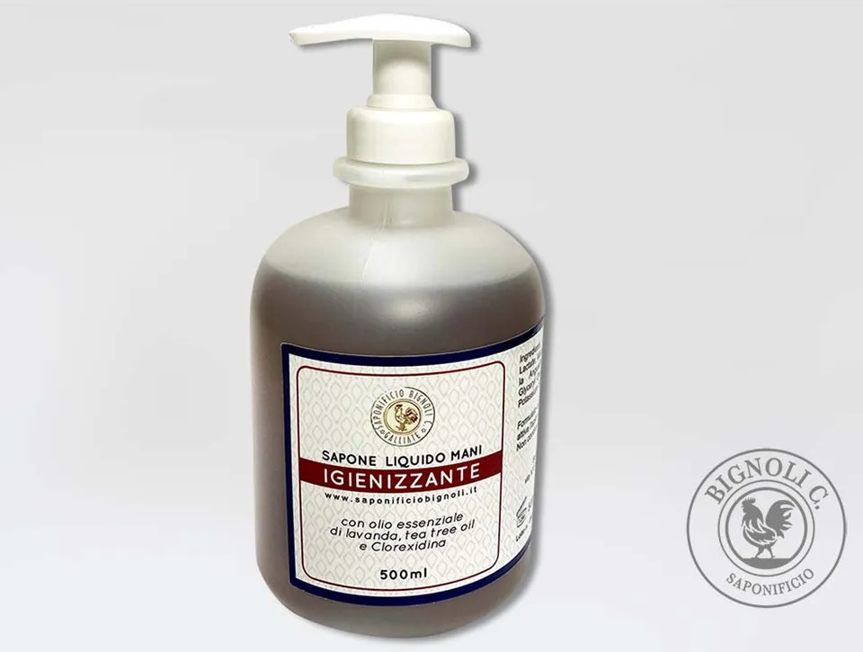 Saponificio Bignoli Sapone Liquido Mani Igienizzante 500ml Lavanda