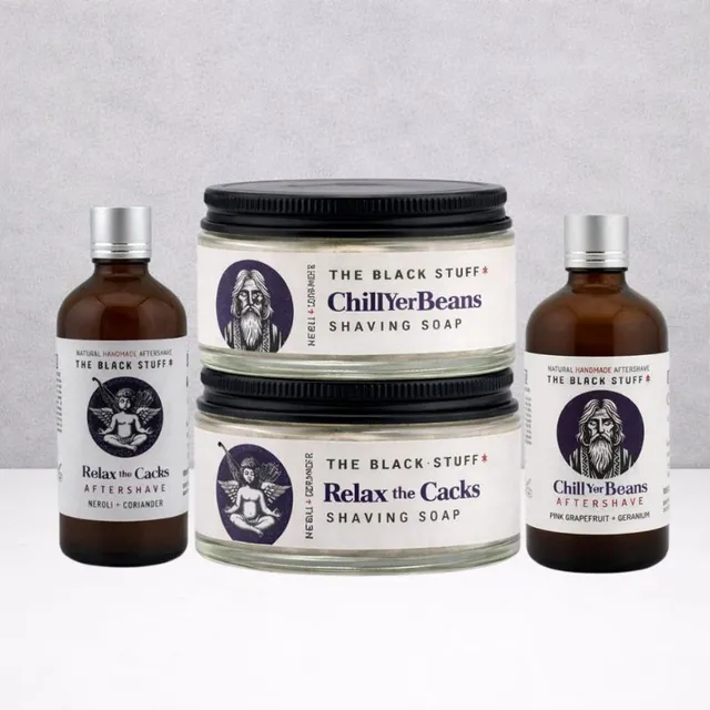 The Black Stuff Relax Chill kit rasatura sapone barba