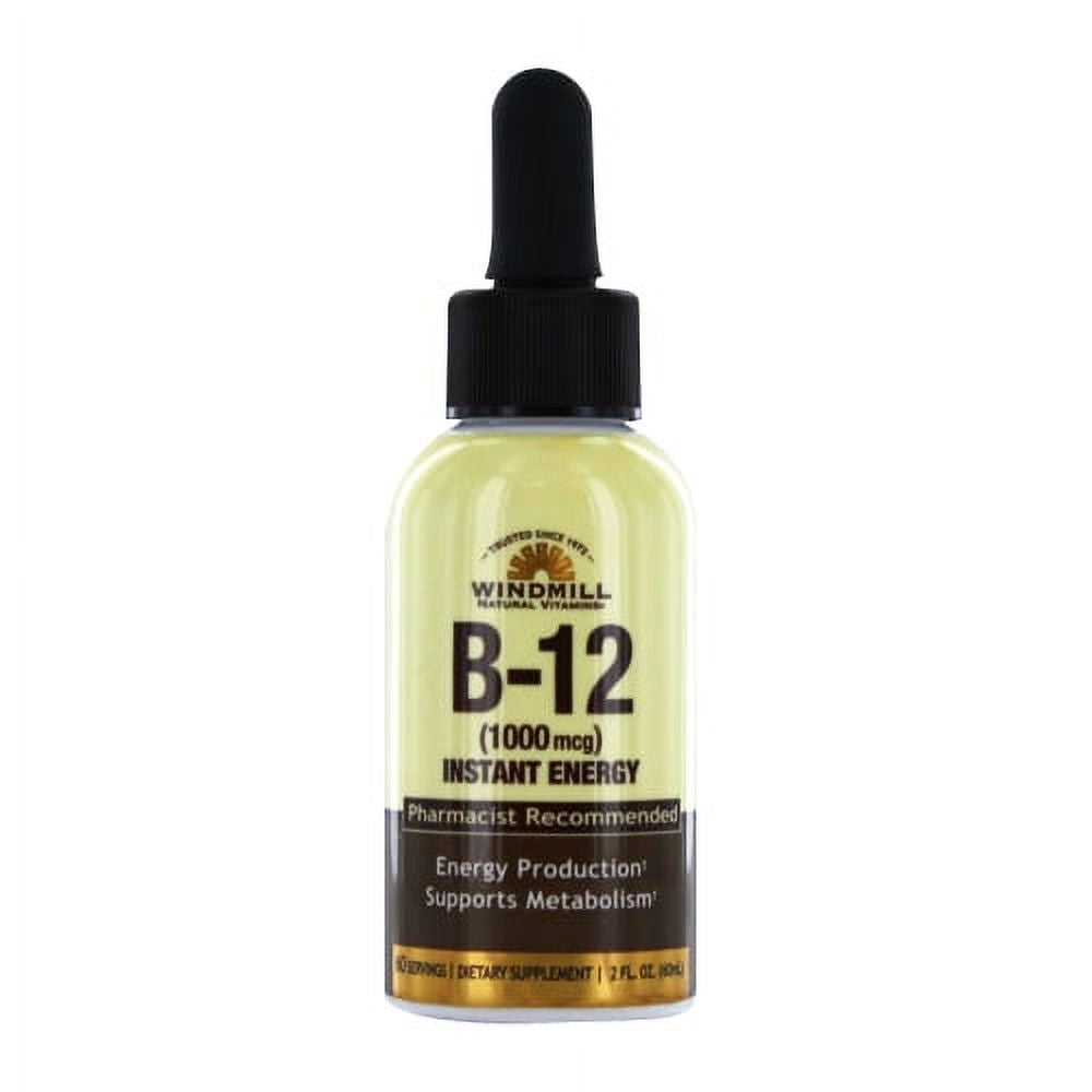 Windmill Health B-12 1000 mcg Integratore Liquido 2 OZ
