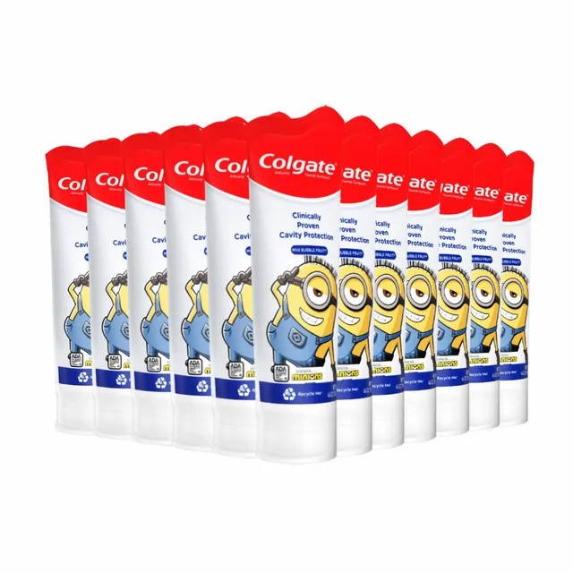Colgate Minions dentifricio bambini gusto frutta con fluoro