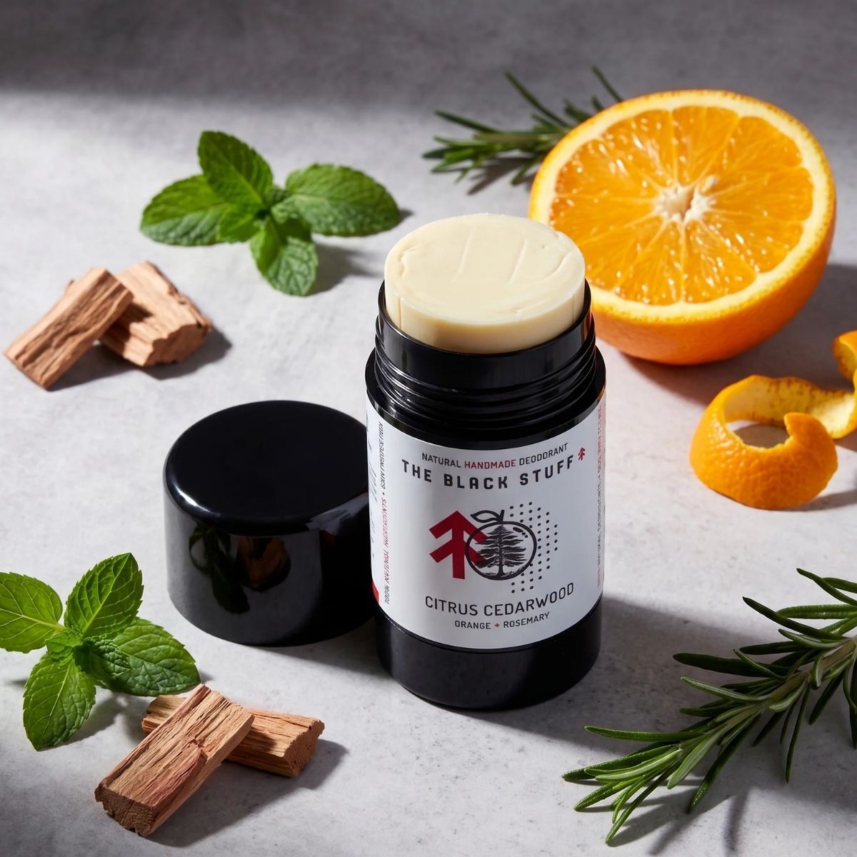The Black Stuff Citrus Cedarwood Blast deodorante agrumi uomo