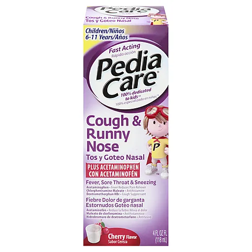 PediaCare Sciroppo Tosse Raffreddore Bambini Ciliegia 118 ml