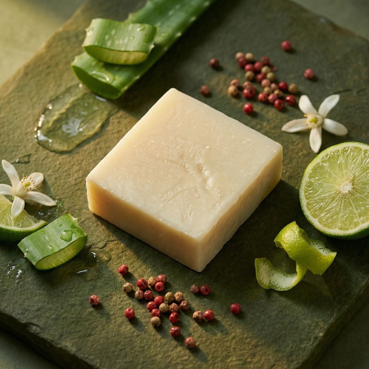 The Black Stuff Fresh Lime and Aloe Sapone Uomo Lime Aloe Pelle Sensibile