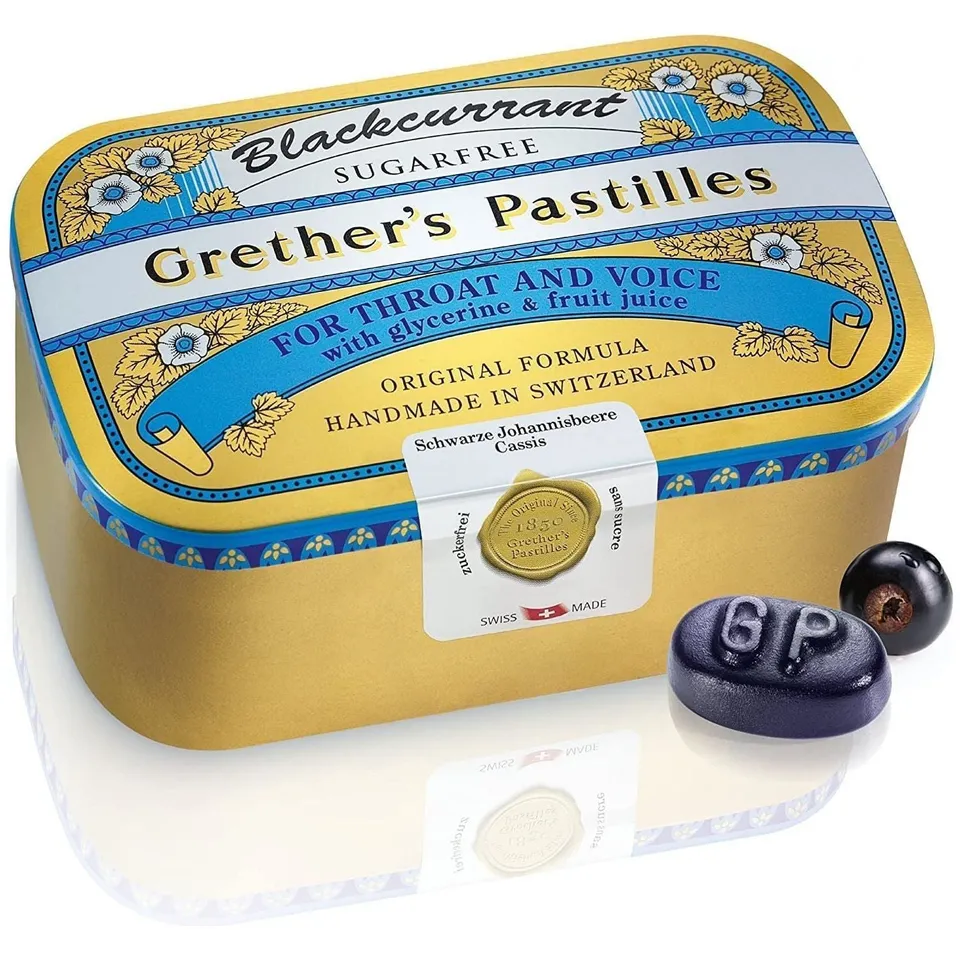 Grether's Pastilles Blackcurrant pastiglie ribes 176 pezzi