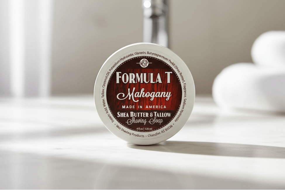 Wet Shaving Products Mahogany Formula T sapone da barba sego e karité