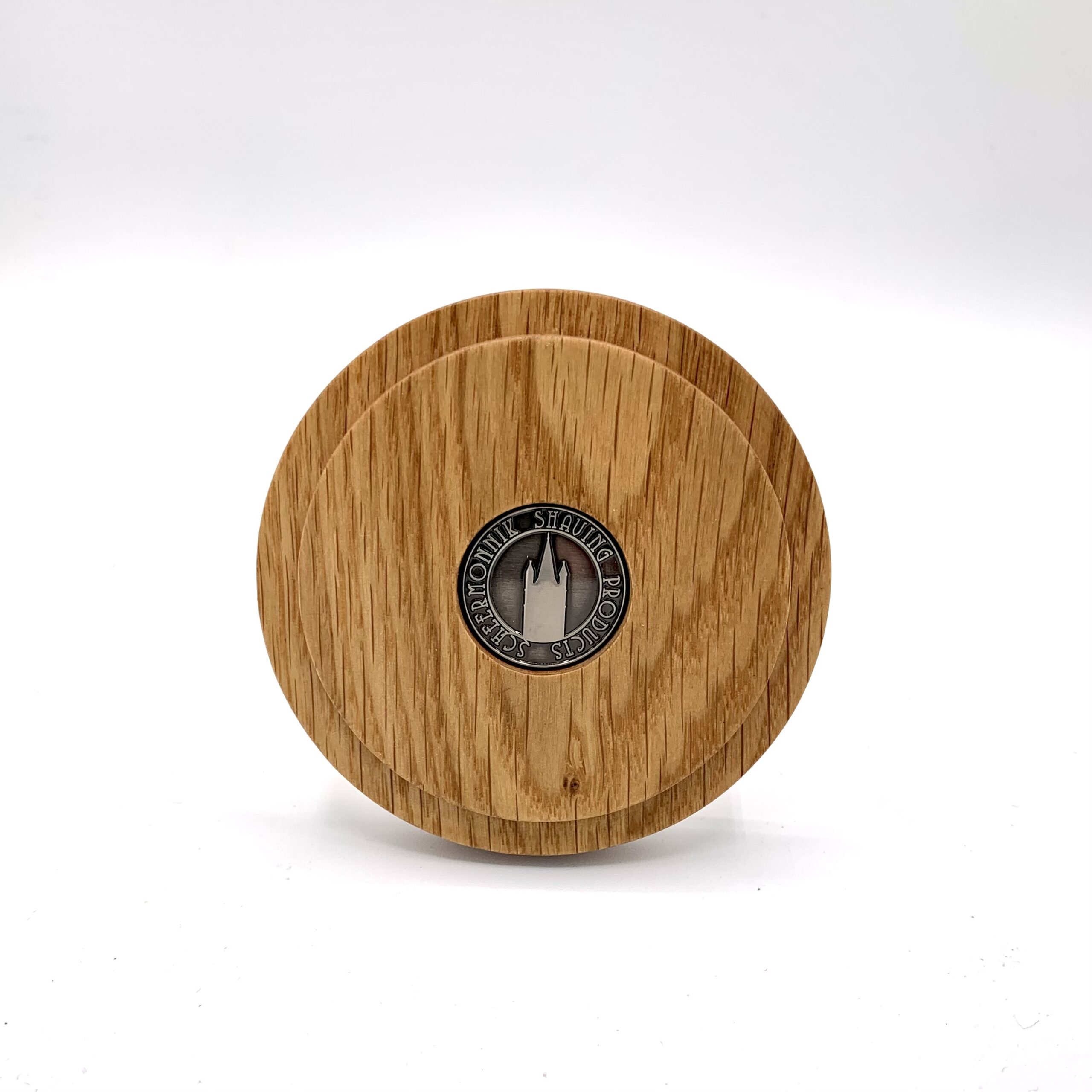 Scheermonnik Premium supporto pennello barba quercia