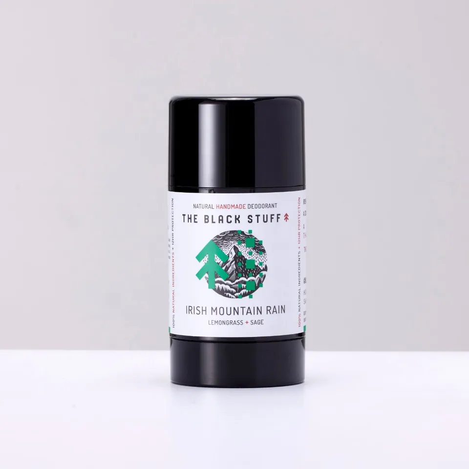 The Black Stuff Natural Deodorant deodorante Irish Mountain Rain