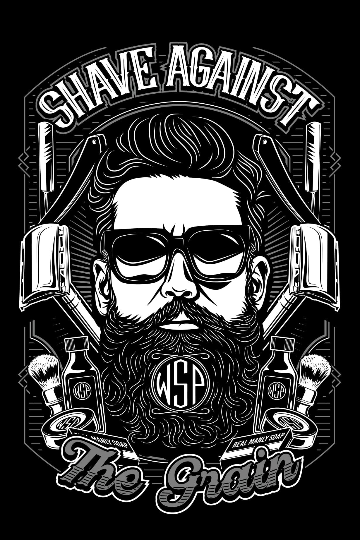 Wet Shaving Products espositore da tavolo pieghevole 10x15 cm