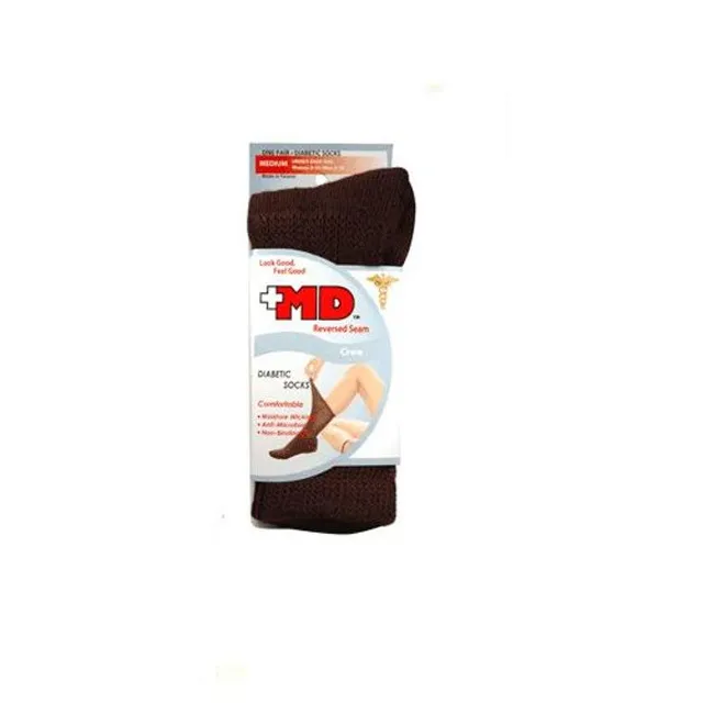 MD Diabetic Reserved Seam calze crew nere M 1 paio