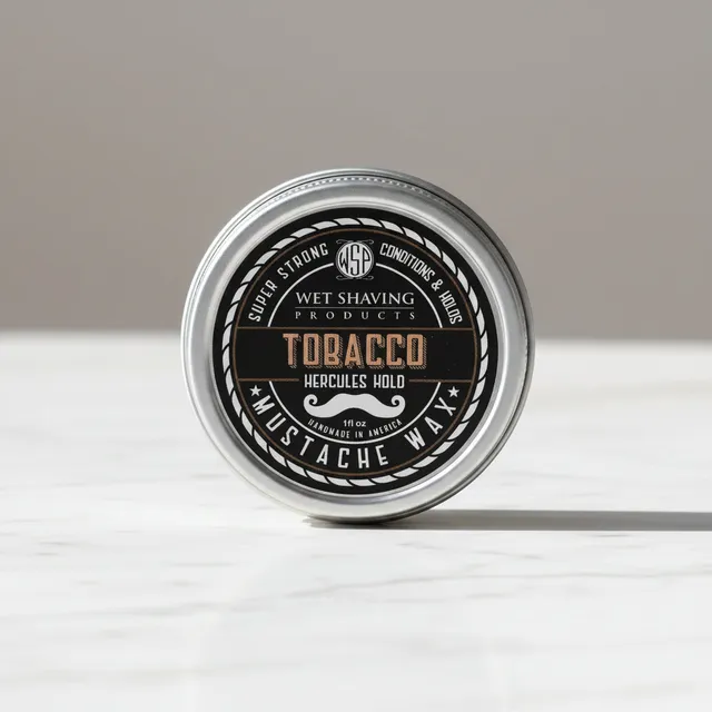 Wet Shaving Products Tobacco cera baffi naturale tenuta normale