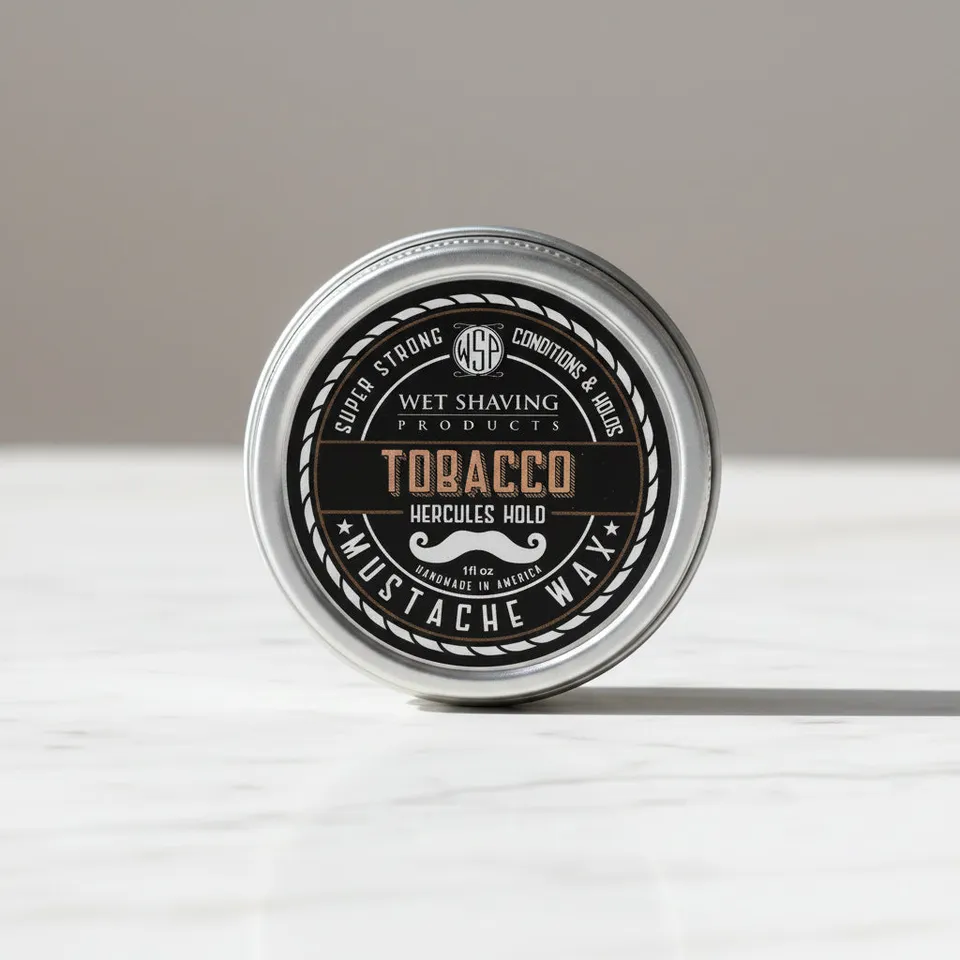 Wet Shaving Products Tobacco cera baffi naturale tenuta normale