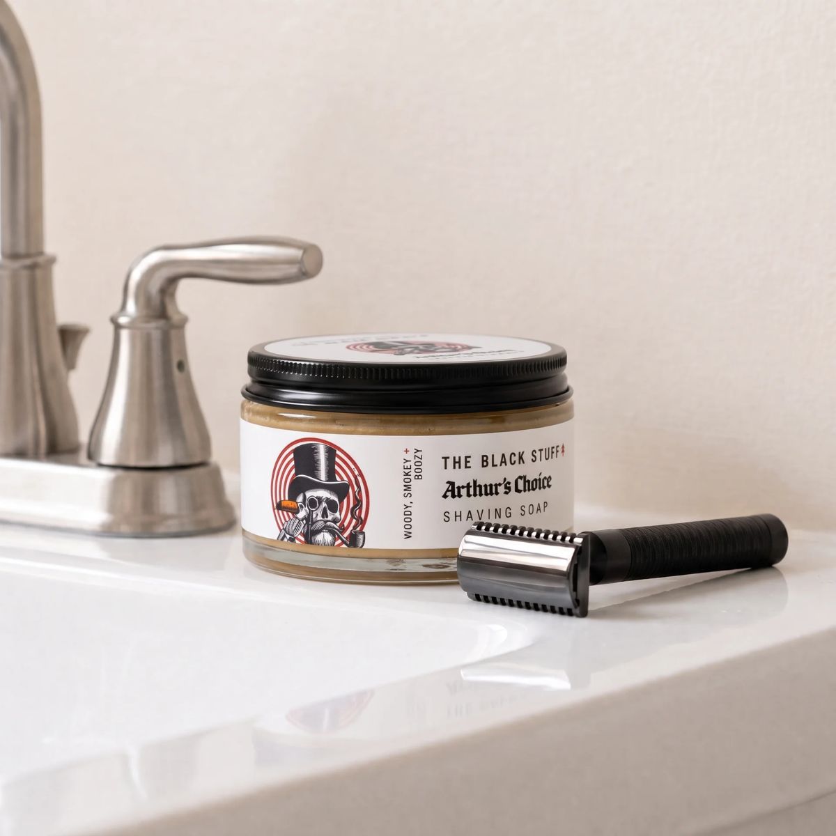 The Black Stuff Arthur's Choice sapone barba 155g vetro