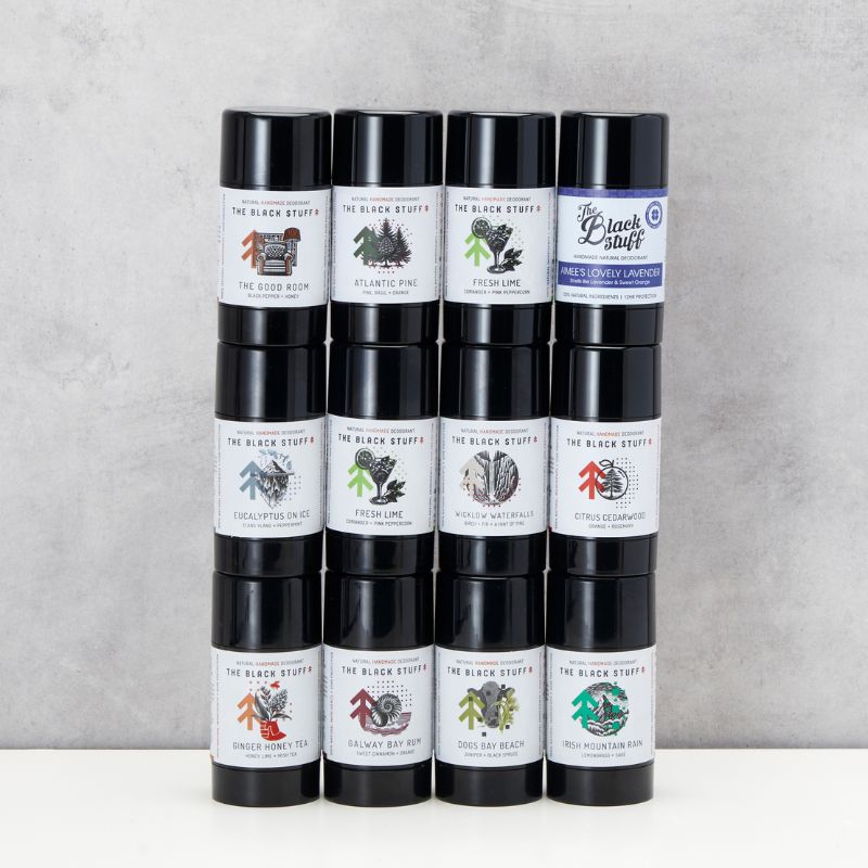 The Black Stuff Natural Deodorant Bundle 12 Deodorante Uomo