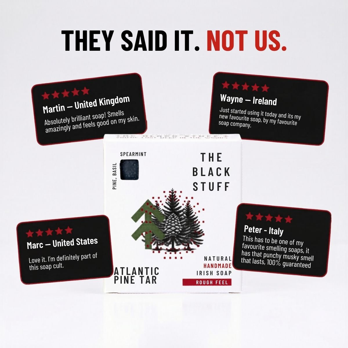 The Black Stuff Atlantic Pine Tar Sapone Uomo Scrub Pino Esfoliante