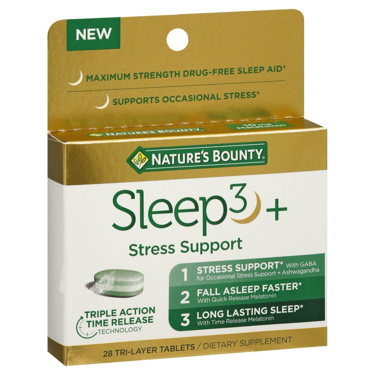 Nature's Bounty Sleep3+ compresse melatonina anti-stress