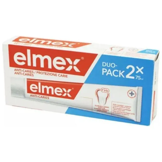 Elmex Protezione Carie Dentifricio Duo 2x75 ml Fluoro